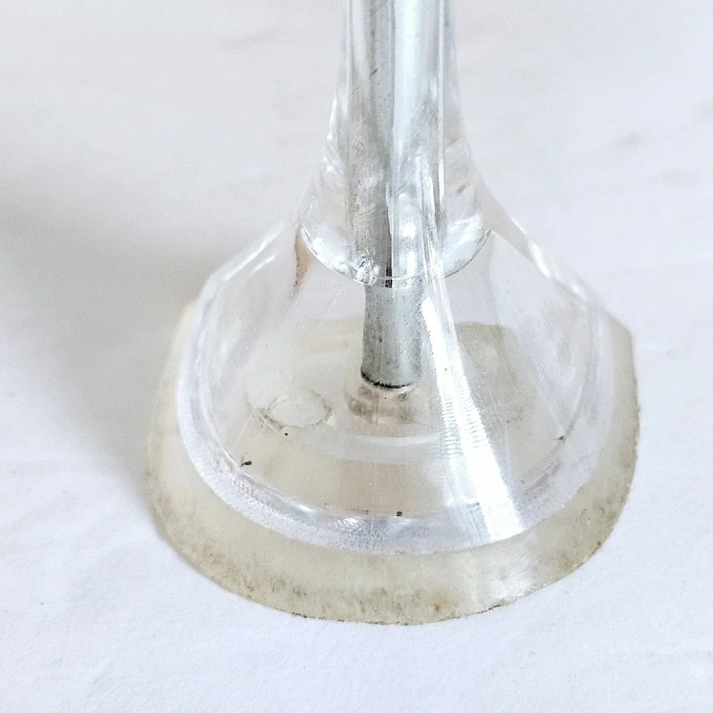 Fashion Nova Eiffel Heel Glass Slipper Transparent Silver Womens Sz 10 - Sh658.2 - Picture 6 of 9